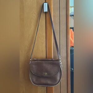Coach Chocolate Brown Leather Crossbody Bag